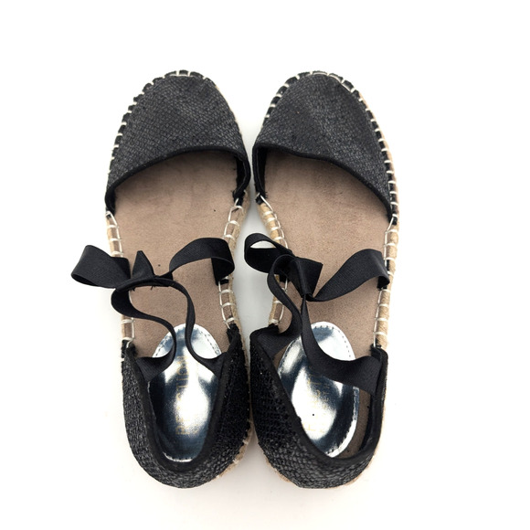 Kenneth Cole Reaction Luna Espadrille Flats Women's Black Size US6 - Picture 5 of 12